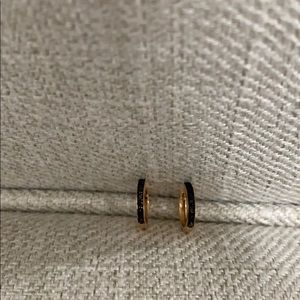 Black diamond earrings